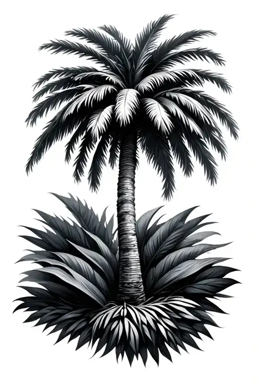 Palm Tree Growing