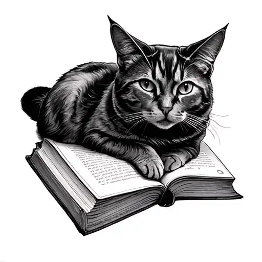 Cats A Books Surrounded