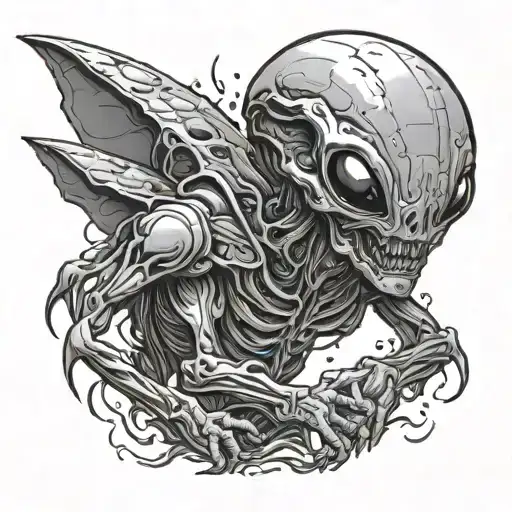 Alien Flippeng Me Off