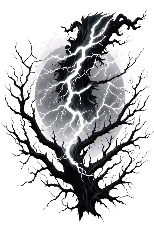 Lightning That Turn Into Branches