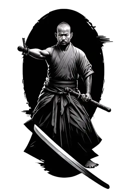 Shaolin Monk With Sword