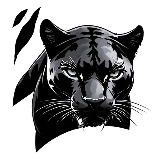Black Panther With Woods Background