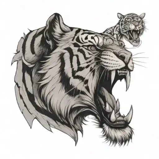 The Name Mason With A Tiger Roaring