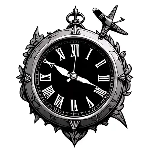 Virgem Clock And Sign Planes