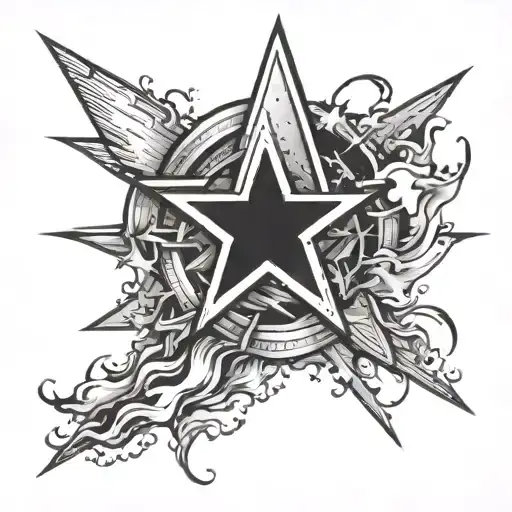 Star Mix With A Lightning Bolt Before The Sleeve