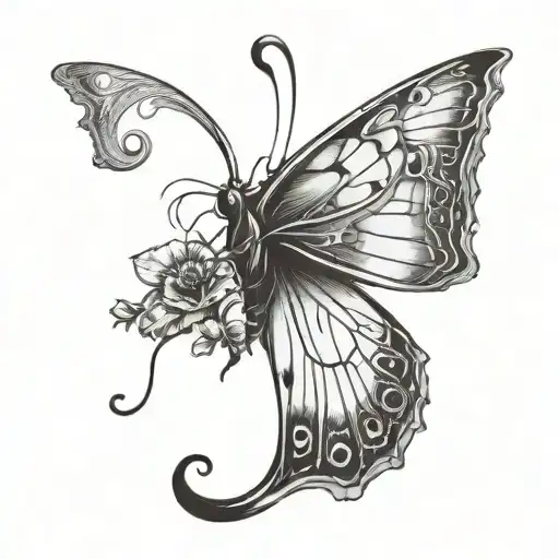 Semicolon Inside A Butterfly