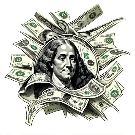 Money Theme Leg Sleeve