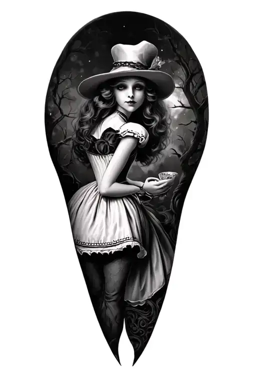 Horror Alice In Wonderland Sleeve