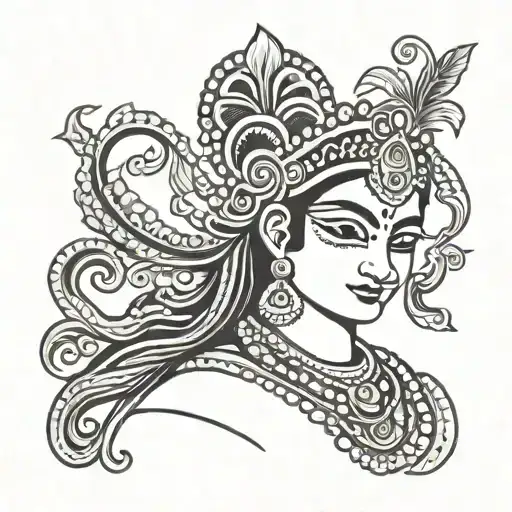 Krishna Simple Outline