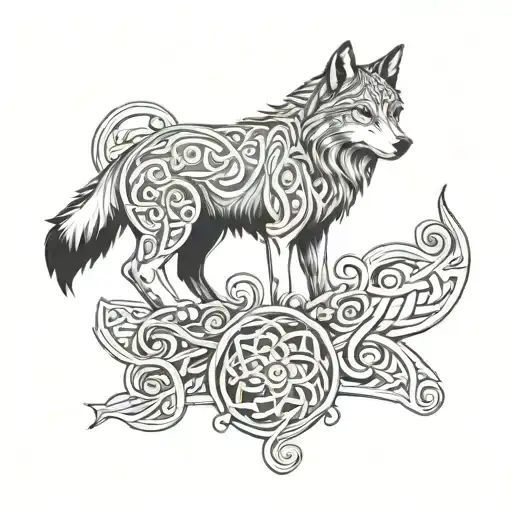 Son Celtic With A Wolf