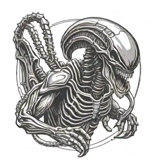 Xenomorph Shows The Middle Finger