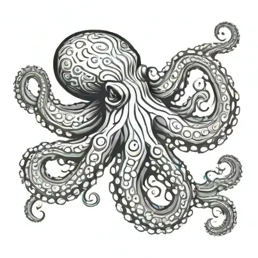 Octopus Wrapping Its Tentacles