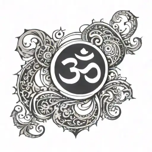 G And Om Symbol Intertwined