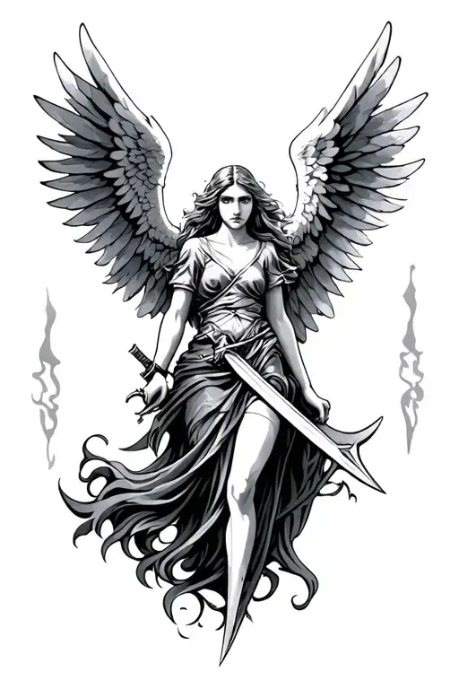 Angel And Swords