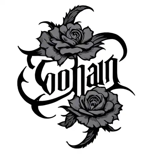 Eoghan Name Tattoo Design