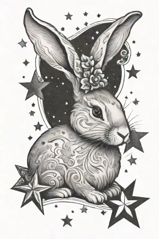 Bunny And Stars