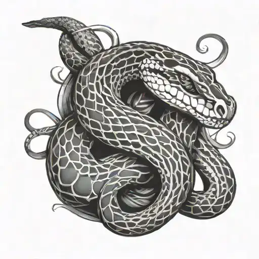 Snake Between The Chest