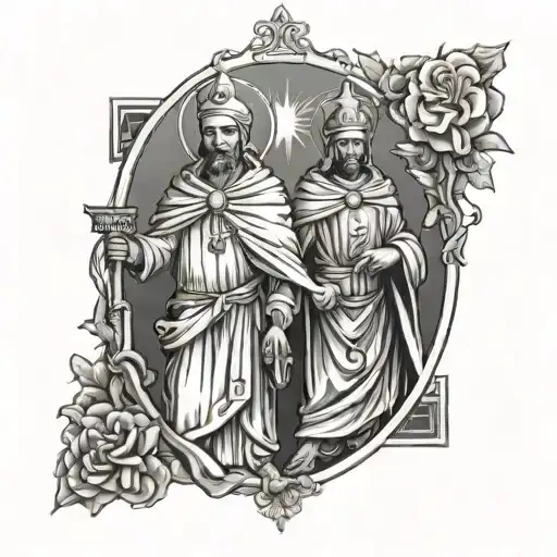 Saint Cosmas And Damian And Calabria