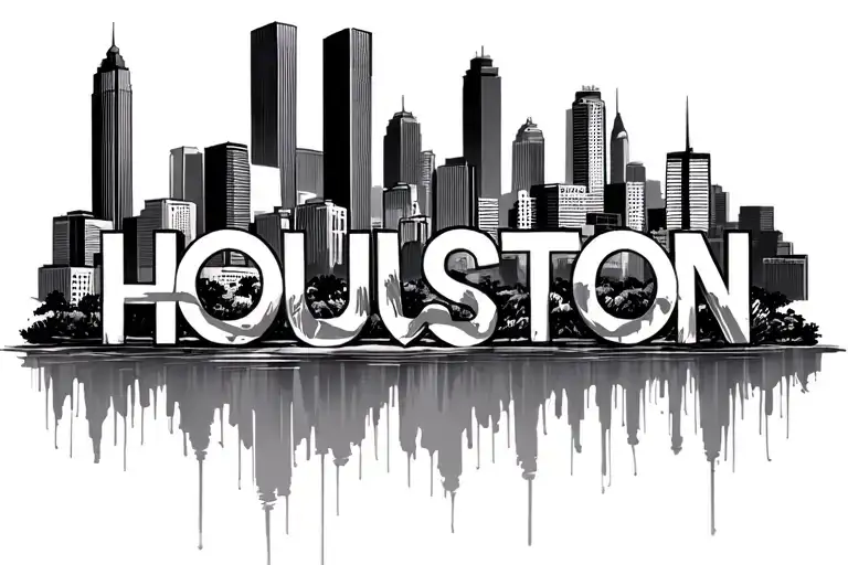 Houston City Outline