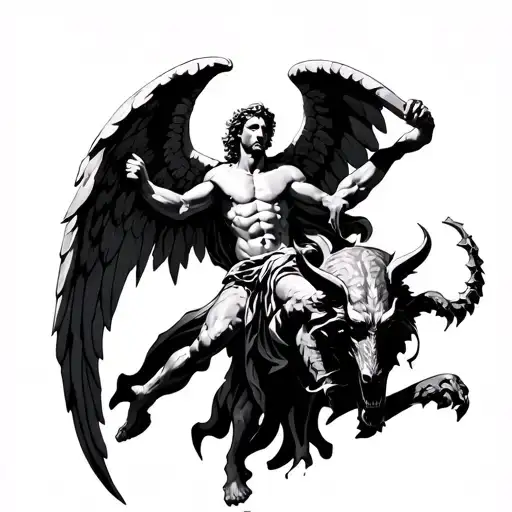 Saint Michael Slaying The Devil