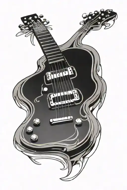 Fretboard Of A Guitar