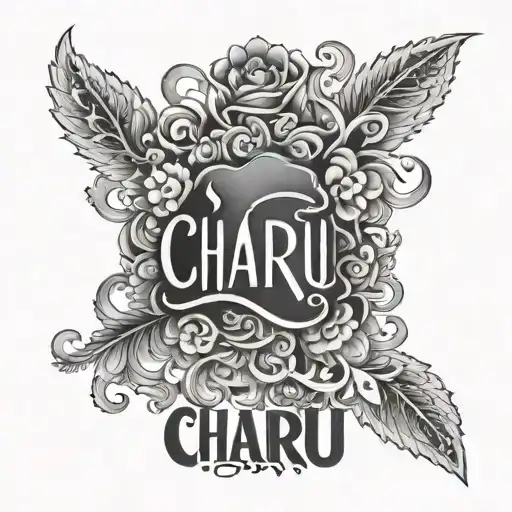 Charu Name Tatto Only Name Written