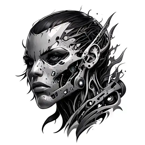 Cyborg Tattoo Skin