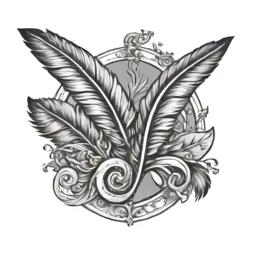 Feather And Gemini Sign