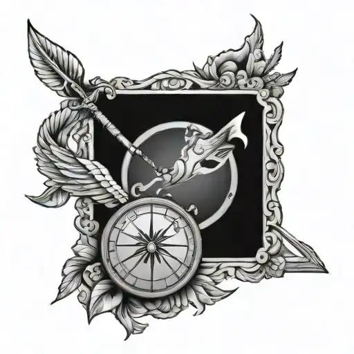 Romania Dial With Inside Zodiac Sign Sagittarius Arrow