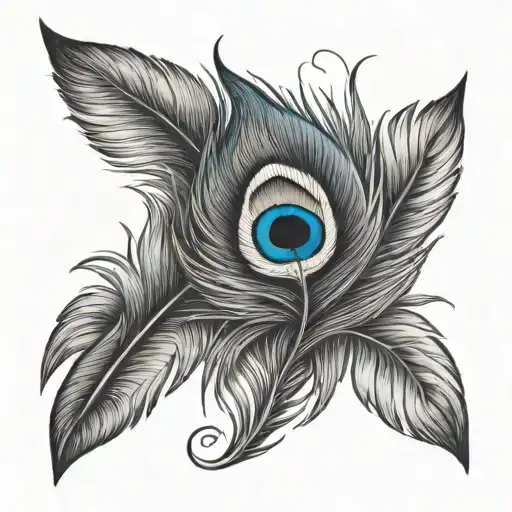 Peacock Feather With The Words