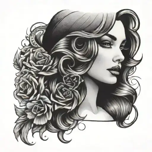 Womens Face Vintage