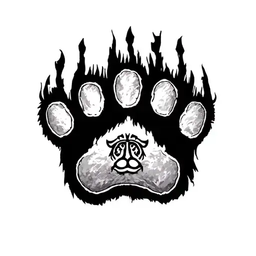 Zodiac Leo Zodiac Sign On Top Of A Lion Paw Print