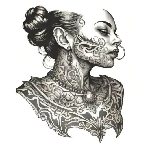 Woman Slave Collar Bone