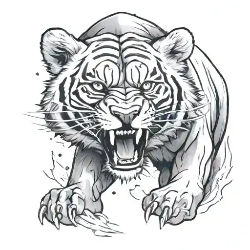 A Fierce Wold And A Cub