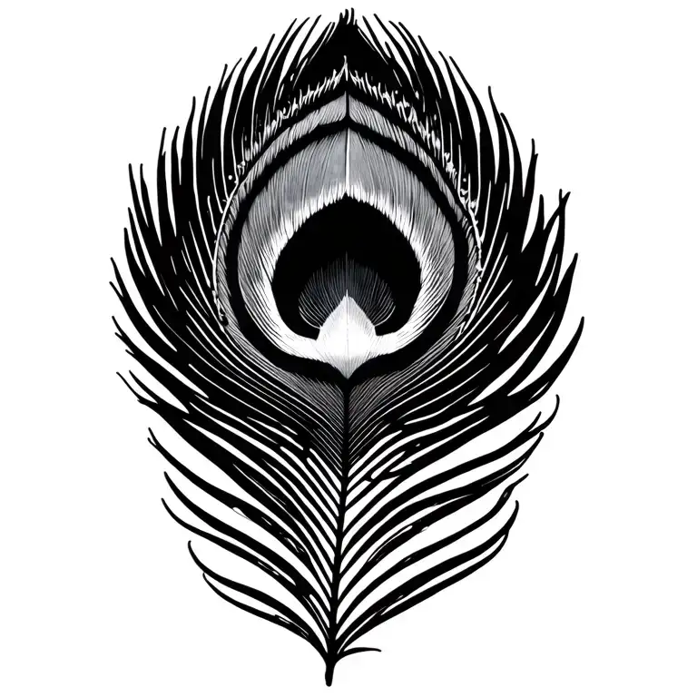 Lace And Peacock Feather