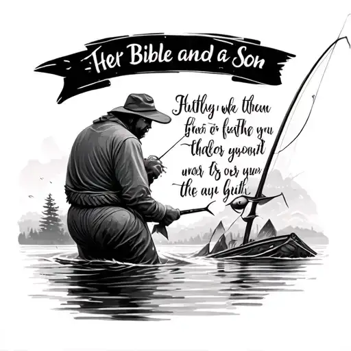 Bible Verse Father And Son Fishing