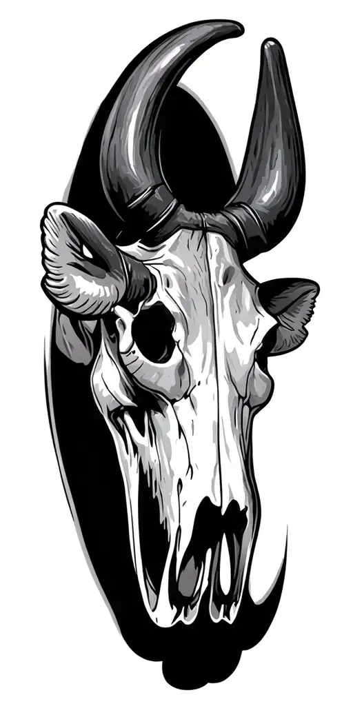 Western Bull Skull