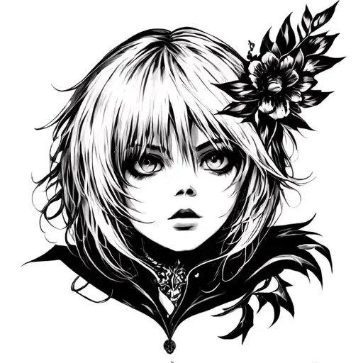 Misa Tattoo From Death Note For A Half Sleeve