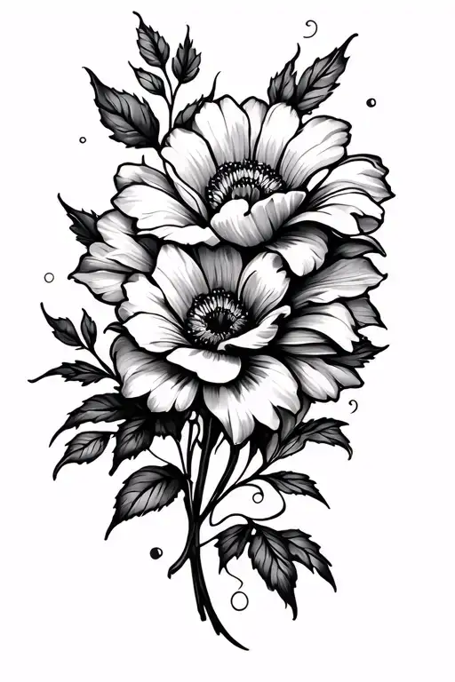 Flower Sleeve Tattoo Design