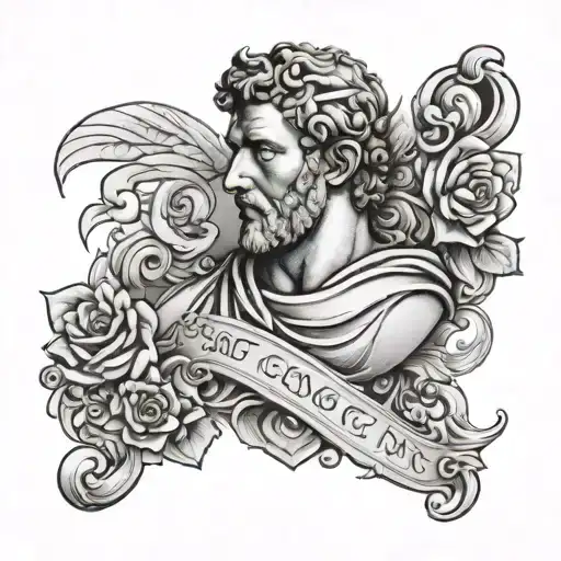 Roman Art With Quote