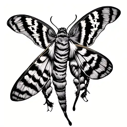 Princely Tiger Moth Sitting