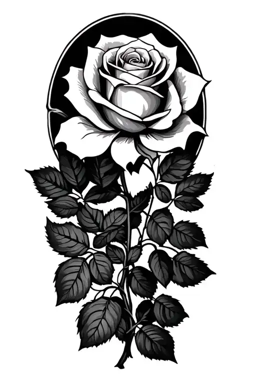 Xv Vi Mmvii With A Rose Going Across With Vines & Leaves