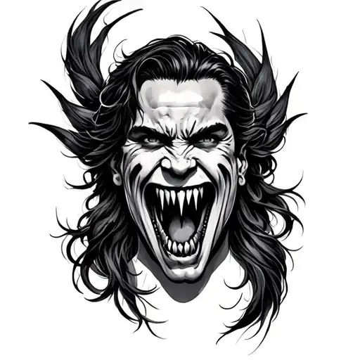 Cruz With Calabera With Fangs
