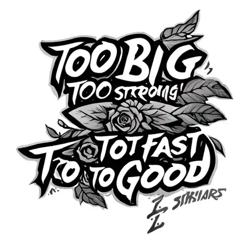 Too Big Too Strong Too Fast Too Good