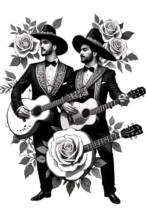 Mariachi Band With Roses