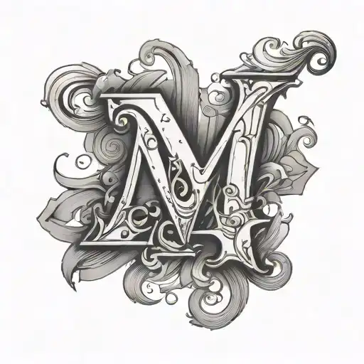 The Number 422 With Hidden Not Recognisable Letter M Very Simple