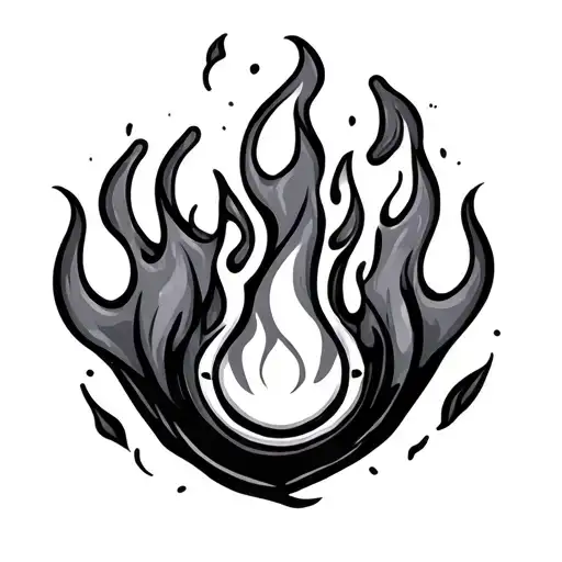 Flame And Ignition Button