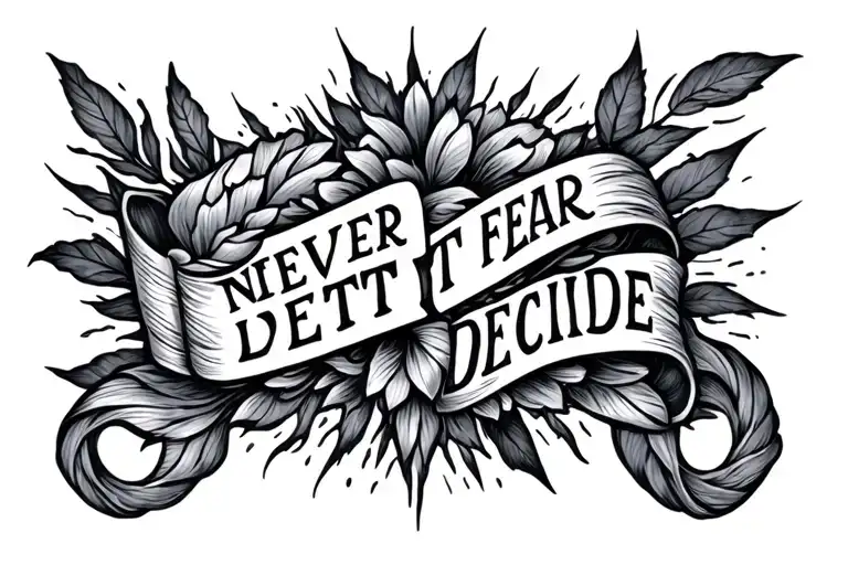 Phrase Never Let Fear Decide