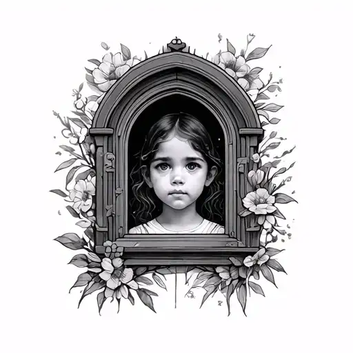 Portal -Shaped Window To Recover My Child Self