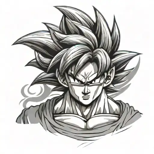 Create Goku Tattoo Design